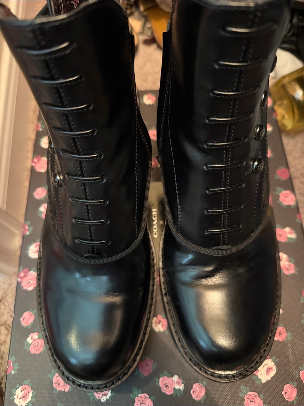 COACH X TABITHA SIMMONS Black Leather M Boots